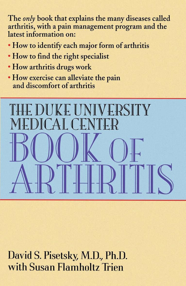 David S. Pisetsky - Duke University Medical Center Book of Arthritis, Häftad. Tillgänglighet: Lägg i varukorg
