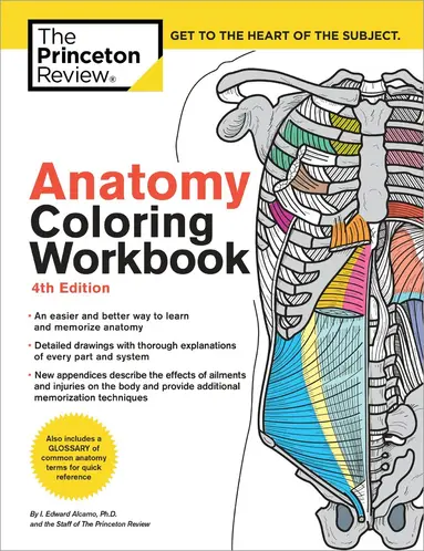 The Princeton Review, Edward Alcamo - Anatomy Coloring Workbook, 4th Edition, Häftad