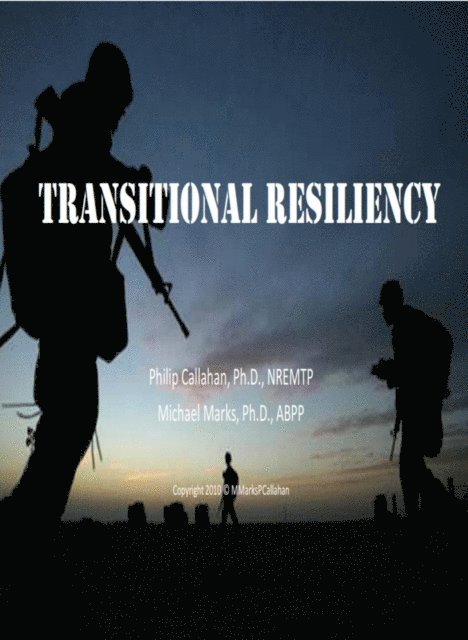 Michael Marks, Phil Callahan - Transitional Resiliency, E-bok