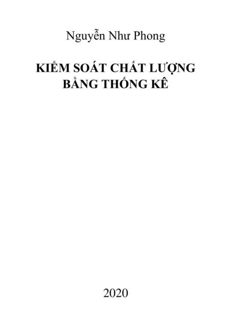 Phong Nguyen Nhu - Kiem soat chat luong bang thong ke, E-bok
