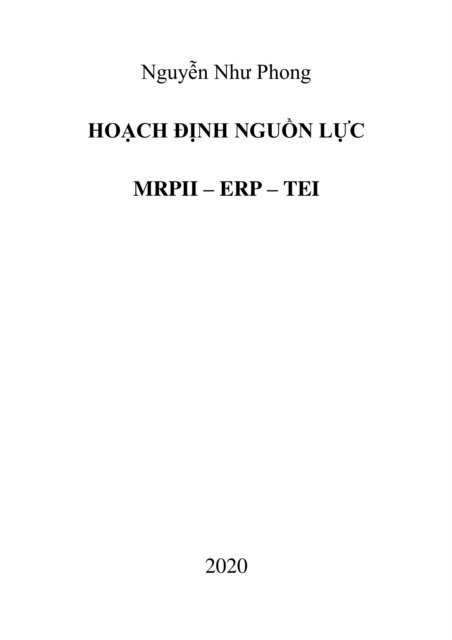 Phong Nguyen Nhu - Hoach A inh Nguon Luc, E-bok