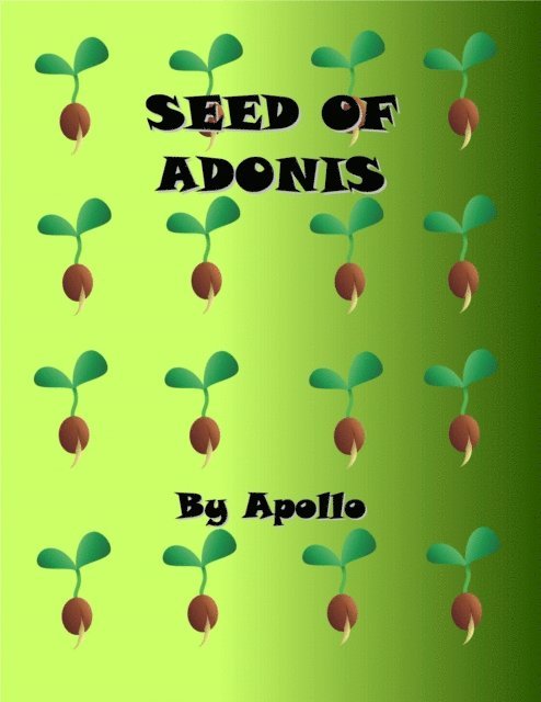 Apollo - Seed of Adonis, E-bok