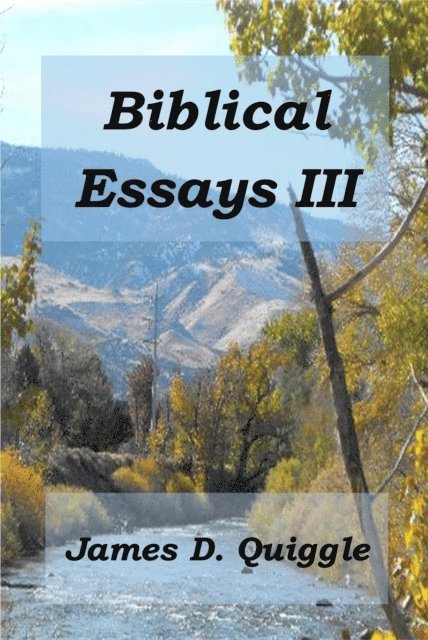 James D. Quiggle - Biblical Essays III, E-bok