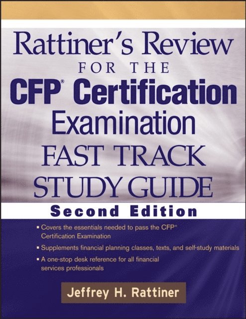 Jeffrey H. Rattiner - Rattiner's Review for the CFP Certification Examination, Fast Track, Study Guide, E-bok