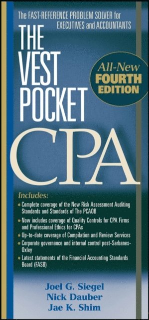 Jae K. Shim, Nick A. Dauber, Joel G. Siegel - Vest Pocket CPA, E-bok