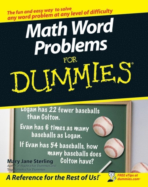 Mary Jane Sterling - Math Word Problems For Dummies, E-bok