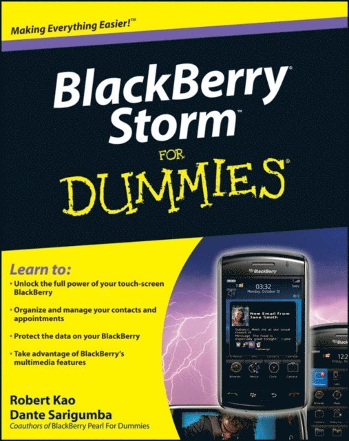 Dante Sarigumba, Robert Kao - BlackBerry Storm For Dummies, E-bok