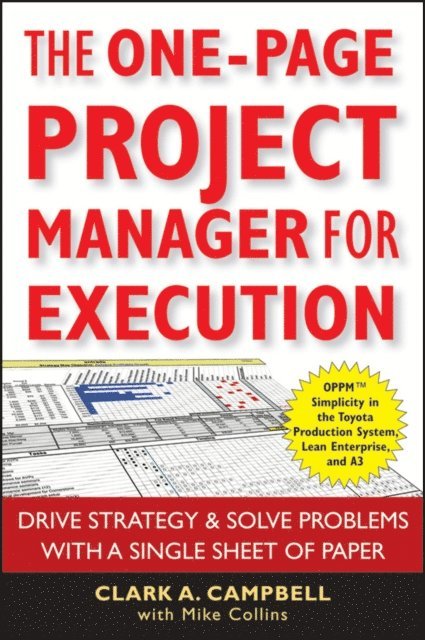Mike Collins, Clark A. Campbell - One-Page Project Manager for Execution, E-bok