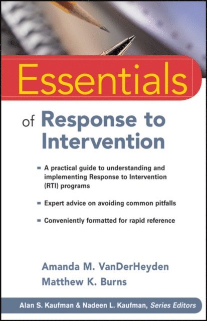Matthew K. Burns, Amanda M. VanDerHeyden - Essentials of Response to Intervention, E-bok