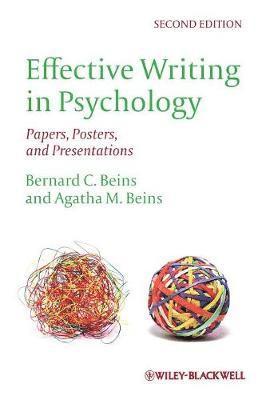 Effective Writing in Psychology av Bernard C Beins, Agatha M Beins