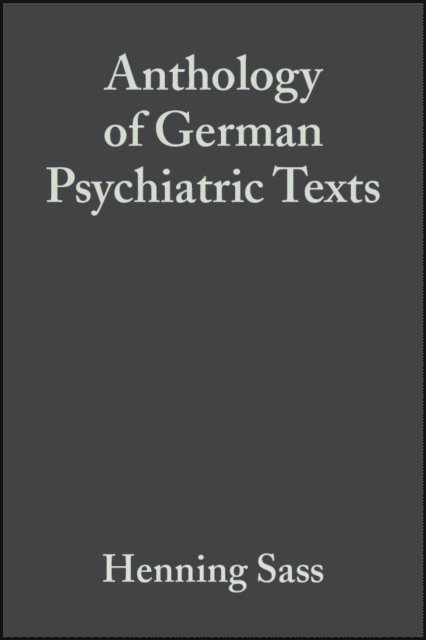 Henning Sa - Anthology of German Psychiatric Texts, E-bok