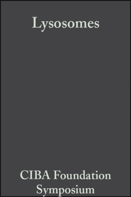 Margaret P. Cameron, A. V. S. de Reuck - Lysosomes, E-bok