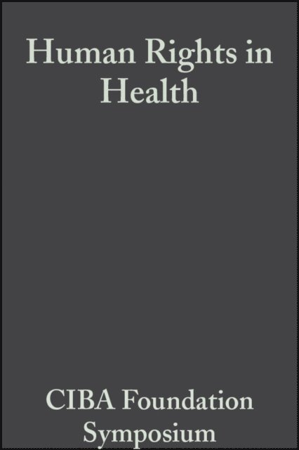 Julie Knight, Katherine Elliott - Human Rights in Health, E-bok