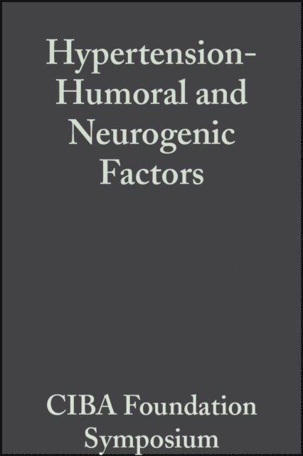 Margaret P. Cameron, G. E. W. Wolstenholme - Hypertension, E-bok