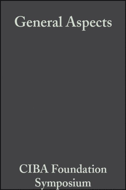 Margaret P. Cameron, G. E. W. Wolstenholme - General Aspects, Volume 1, E-bok