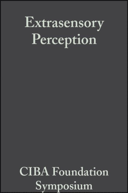 Elaine C. P. Millar, G. E. W. Wolstenholme - Extrasensory Perception, E-bok