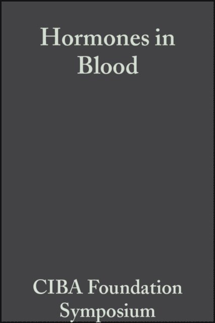 Elaine C. P. Millar, G. E. W. Wolstenholme - Hormones in Blood, Volume 11, E-bok