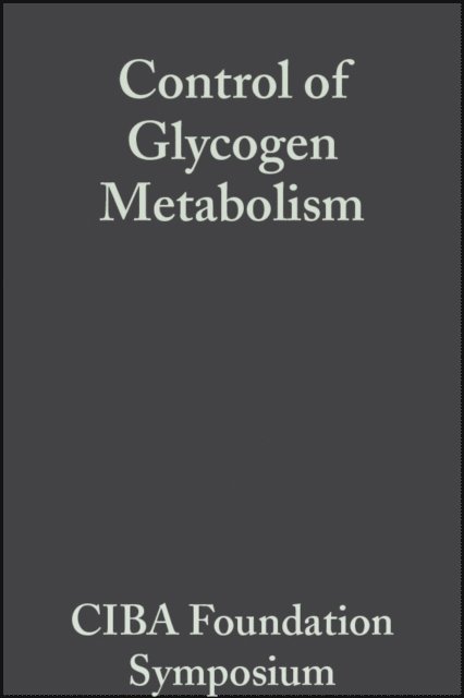 Margaret P. Cameron, W. J. Whelan - Control of Glycogen Metabolism, E-bok