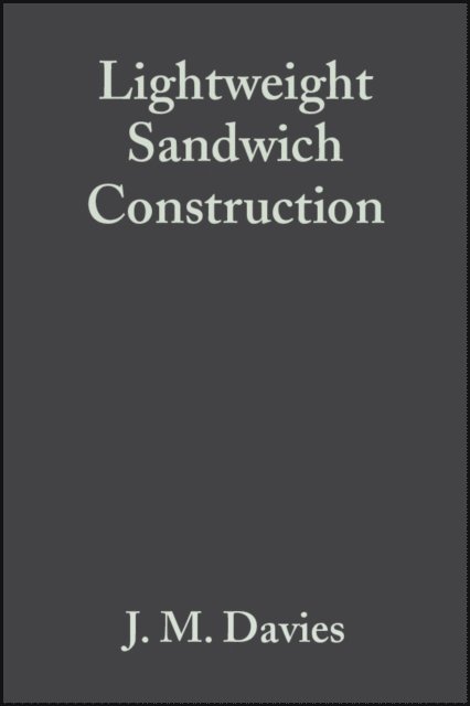 J. M. Davies - Lightweight Sandwich Construction, E-bok