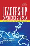 Leadership Experiences in Asia