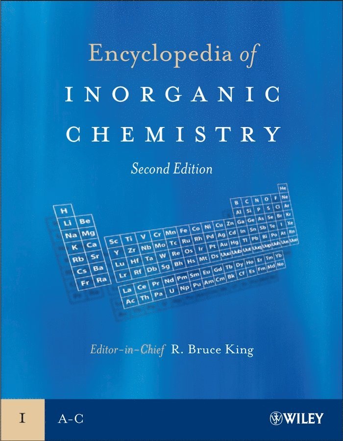 Editor:R. Bruce King, R. Bruce King - Encyclopedia of Inorganic Chemistry, E-bok. Tillgänglighet: Tillfälligt slut
