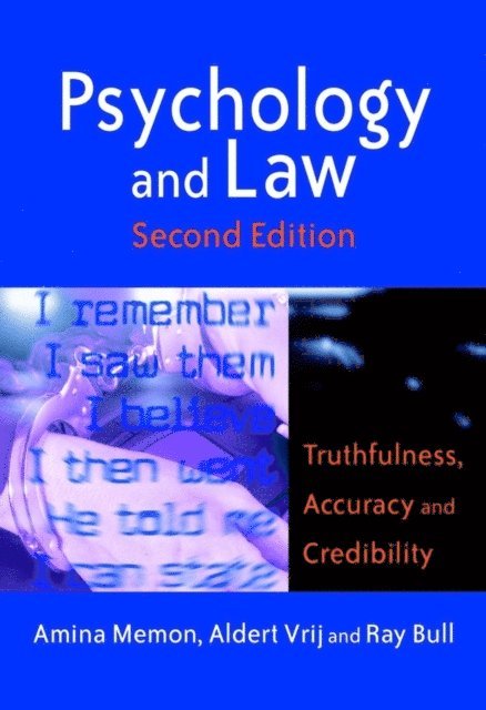 Ray H. Bull, Aldert Vrij, Amina A Memon - Psychology and Law, E-bok