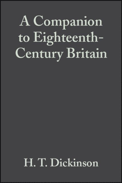 H. T. Dickinson - Companion to Eighteenth-Century Britain, E-bok