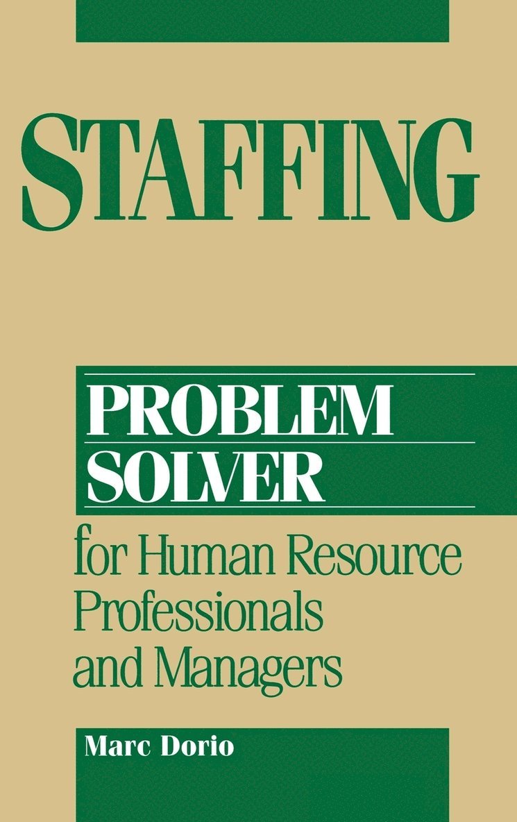 Marc Dorio - Staffing Problem Solver, Inbunden