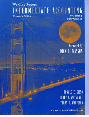 Donald E. Kieso, Jerry J. Weygandt - Working Papers, Häftad