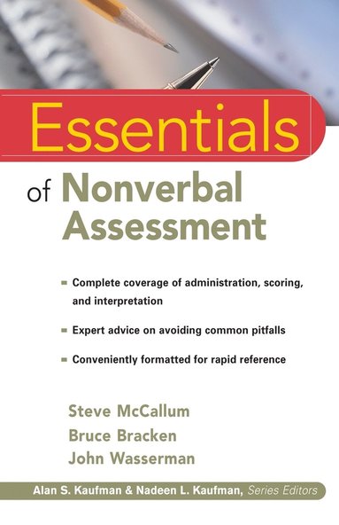 Essentials of Nonverbal Assessment by Steve McCallum, Bruce Bracken, John Wasserman, McCallum, Bracken