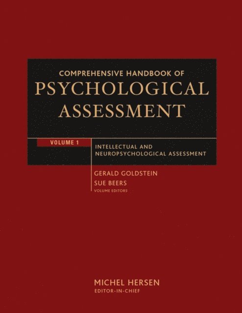 Sue R. Beers, Gerald Goldstein - Comprehensive Handbook of Psychological Assessment, Volume 1, E-bok