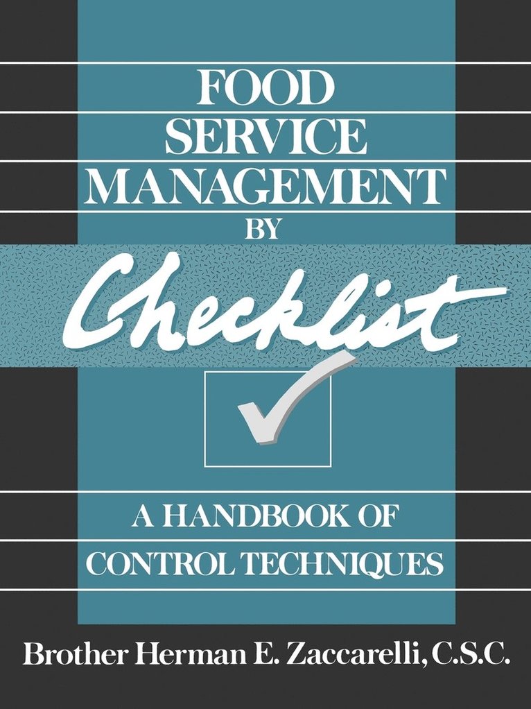 Food Service Management by Checklist