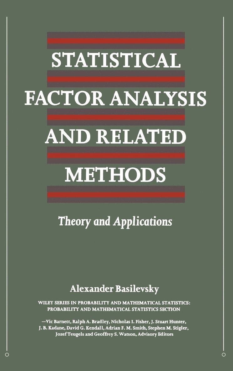Alexander T. Basilevsky - Statistical Factor Analysis and Related Methods, Inbunden