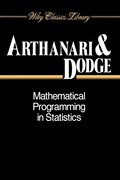 Mathematical Programming in Statistics