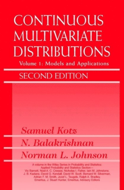 Norman L. Johnson, Narayanaswamy Balakrishnan, Samuel Kotz - Continuous Multivariate Distributions, Volume 1, E-bok
