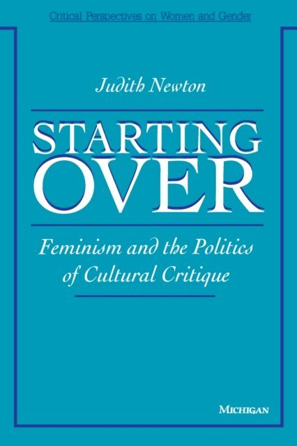 Judith Newton - Starting Over, E-bok