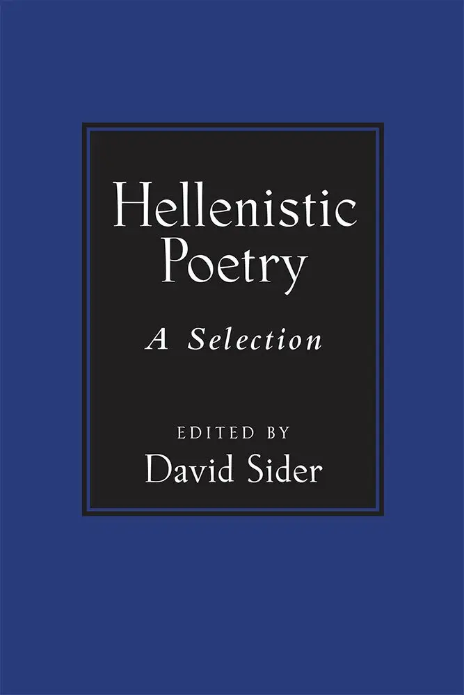 David Sider - Hellenistic Poetry, Häftad. Tillgänglighet: Tillfälligt slut