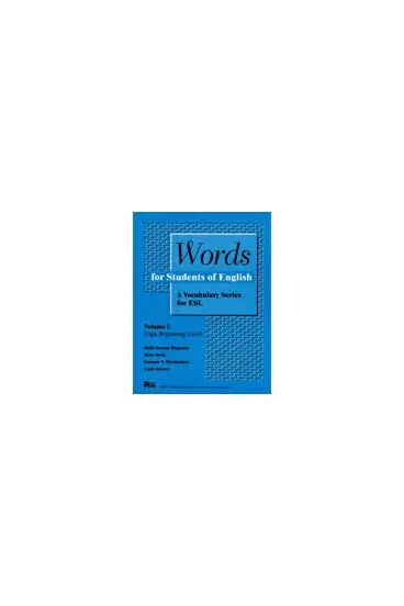 Holly Deemer Rogerson, Betsy Davis, Suzanne Hershelman, Carol Jasnow - Words for Students of English, Vol. 1, Häftad. Tillgänglighet: Lägg i varukorg