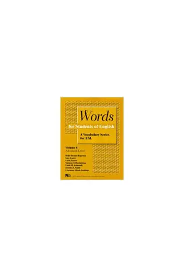 Holly Deemer Rogerson, Gary Esarey, Suzanne Hershelman, Carol Jasnow, Linda Schmandt, Dorolyn Smith - Words for Students of English, Vol. 6, Häftad. Tillgänglighet: Tillfälligt slut