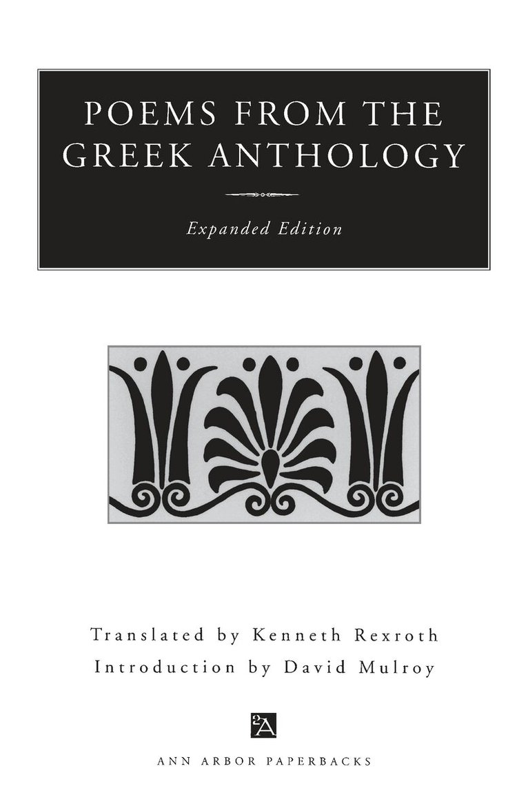 Poems from the Greek Anthology, Häftad