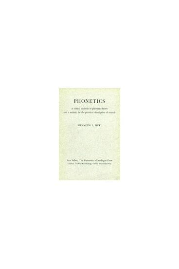 Kenneth L. Pike - Phonetics, Häftad. Tillgänglighet: Tillfälligt slut