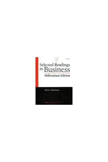 Myra Ann Shulman - Selected Readings in Business, Millennium Edition, Häftad. Tillgänglighet: Tillfälligt slut