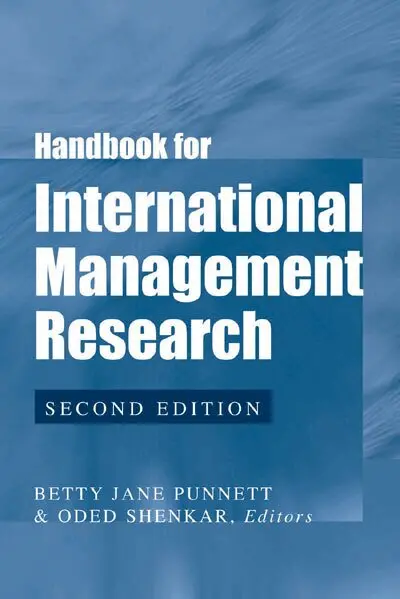 Betty Jane Punnett, Oded Shenkar - Handbook for International Management Research, Inbunden. Tillgänglighet: Tillfälligt slut