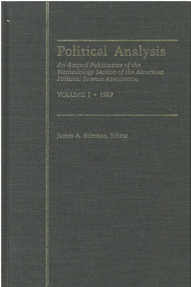 James A. Stimson - Political Analysis, Inbunden. Tillgänglighet: Tillfälligt slut