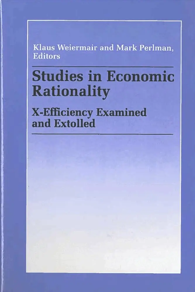 Klaus Weiermair, Mark Perlman - Studies in Economic Rationality, Inbunden. Tillgänglighet: Tillfälligt slut