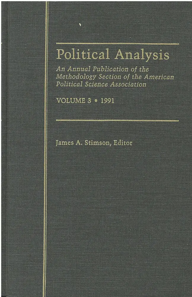 James A. Stimson - Political Analysis, Inbunden. Tillgänglighet: Tillfälligt slut