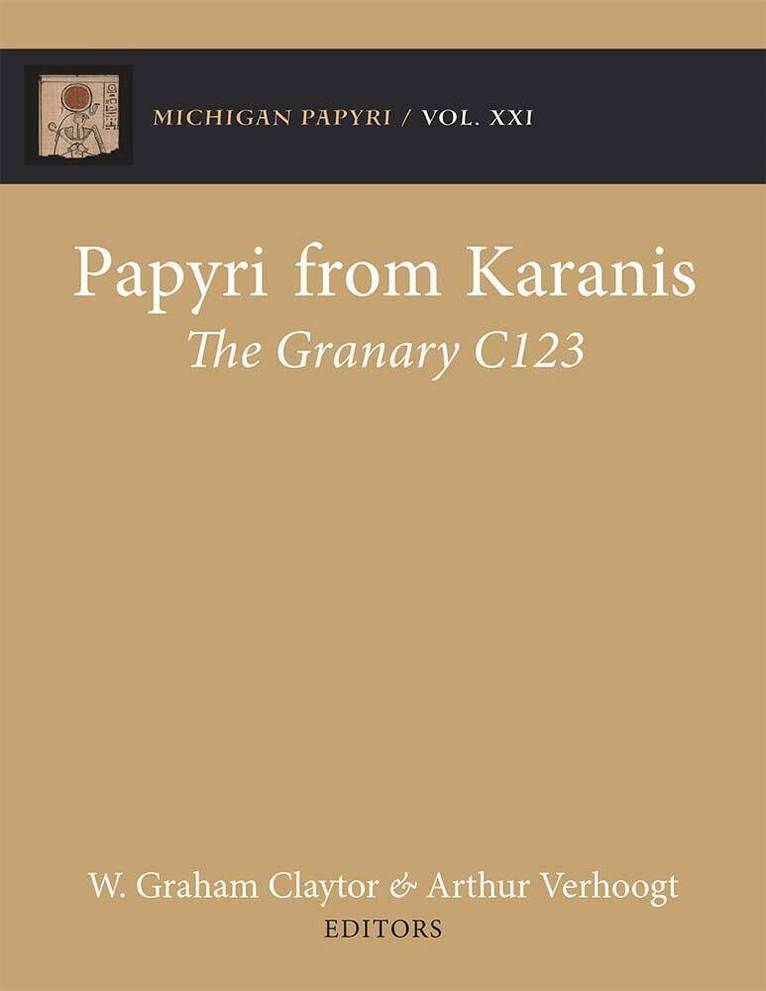 Arthur Verhoogt, Graham Claytor - Papyri from Karanis, Inbunden. Tillgänglighet: Tillfälligt slut