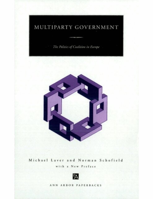Norman Schofield, Michael Laver - Multiparty Government, E-bok