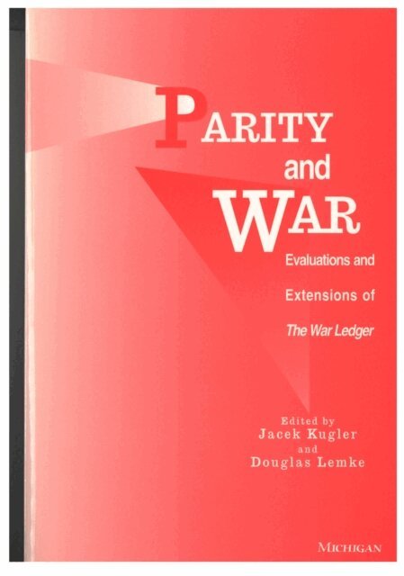 Douglas Lemke, Douglas Lemke, Jacek Kugler - Parity and War, E-bok