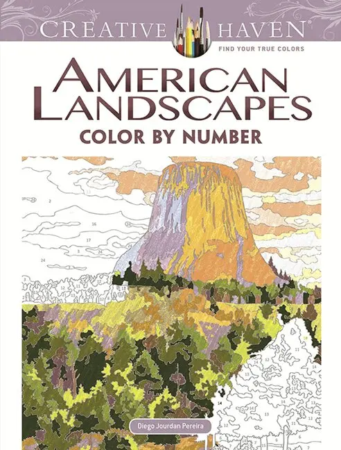 Diego Pereira - Creative Haven American Landscapes Color by Number Coloring Book, Häftad. Tillgänglighet: Lägg i varukorg